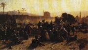 Wilhelm Gentz An Arab Encampment. 1870. Oil on canvas painting